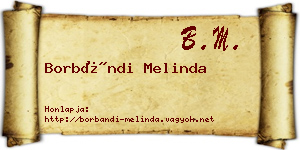 Borbándi Melinda névjegykártya